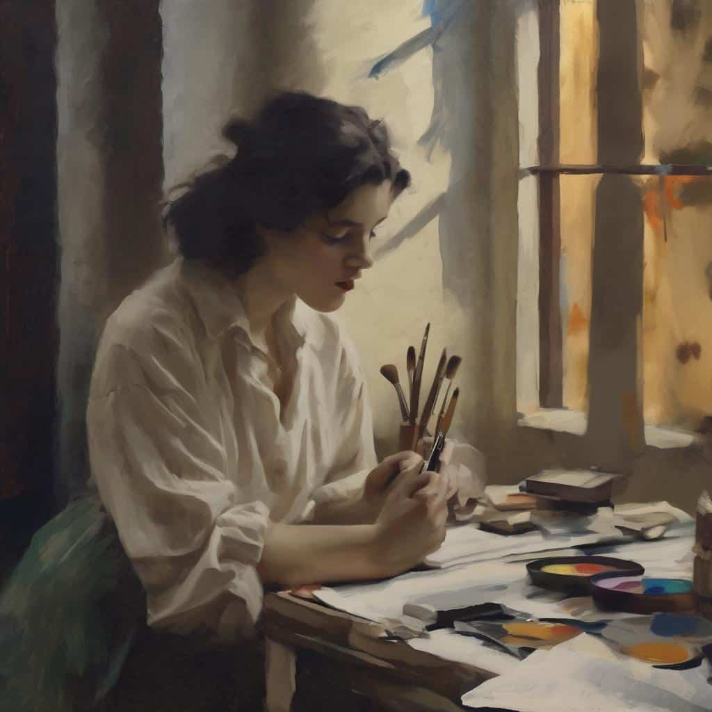 Ζυγίζει και ζωγραφίζει σε εργαστήριο, κοινωνική διάσταση του μοντερνισμού, τέχνη και κοινωνική έκφραση.